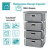 Fabric Chest of Drawers Cabinet Bedside Table Organiser Storage Unit 3/4 Drawer