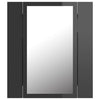 Modern LED Illuminated Bathroom Mirror Cabinet Wall Mounted with Sheft Storage