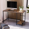 Industrial Computer Desk PC Laptop Table 2 Shelf Home Office Study Workstation