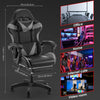 Gaming Chair For Adults Kids Racing Computer Office Swivel Adjustable Foot Rest