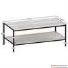 Industrial Coffee Table Wooden Shelf Sofa Side End Display Living Room Furniture
