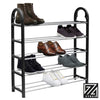 3/5 Tier Shoe Stand Storage Organiser Rack Lightweight Compact Space Save Shelf