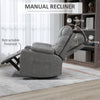 PU Leather Manual Recliner Chair, Recliner Armchair for Living Room