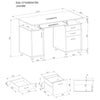 Computer Desk with Storage & A4 Filing Drawer Home Office - Piranha Emperor PC 2