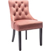 Kitchen Dining Chair Breakfast Padded Seat Makeup Chair High Back Velvet Pink UK