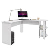 Large Corner Desk with shelves for Home Office - Piranha Furniture Pacu