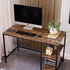 Industrial Computer Desk PC Laptop Table 2 Shelf Home Office Study Workstation