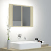 Modern LED Illuminated Bathroom Mirror Cabinet Wall Mounted with Sheft Storage