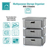 Fabric Chest of Drawers Cabinet Bedside Table Organiser Storage Unit 3/4 Drawer
