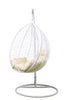 Outdoor Egg Chair Swing SET- Rattan Cocoon Swing Garden Seat COMPLETE