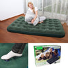 Double Single Flocked Camping Airbed Inflatable Mattress Blow Up Air Bed Pump
