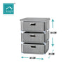 Fabric Chest of Drawers Cabinet Bedside Table Organiser Storage Unit 3/4 Drawer