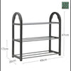 3/5 Tier Shoe Stand Storage Organiser Rack Lightweight Compact Space Save Shelf