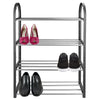4 Tier Shoe Stand Storage Organiser Rack Lightweight Compact Space Save Shelf