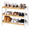 3 Tier Wooden Bamboo Shoe Rack Storage Holder Stand Shelf Organiser Unit
