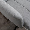 Recliner and Ottoman with 135° Adjustable Backrest Footstool for Home Office