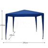 Gazebo Party Tent Marquee 3x3m Waterproof PVC Garden PE Outdoor Wedding Canopy