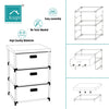 Fabric Chest of Drawers Cabinet Bedside Table Organiser Storage Unit 3/4 Drawer