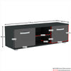 Modern TV Unit Cabinet Stand Sideboard LED Matt Body and High Gloss Doors 160cm