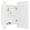 Modern LED Illuminated Bathroom Mirror Cabinet Wall Mounted with Sheft Storage