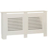 Radiator Cover White Modern Horizontal MDF Wood Grill Cabinet Shelf