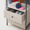 Zahra Bedroom Furniture Open Wardrobe Drawers Cabinet Modern Storage Ash Oak