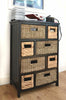 Storage Unit Wicker Basket Bathroom Hallway Chest of Drawers Tetbury Furniture