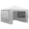 3x4m Sides Gazebo Marquee Tent Garden Party Waterproof Canopy Shelter Windbar