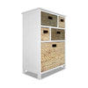 White Chest of Drawers Bathroom Hallway Basket Storage Wooden TETBURY furniture