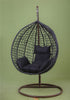 Outdoor Egg Chair Swing SET- Rattan Cocoon Swing Garden Seat COMPLETE