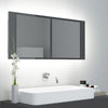 Modern LED Illuminated Bathroom Mirror Cabinet Wall Mounted with Sheft Storage