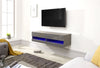 GALICIA 120CM 150CM 180CM WALL TV UNIT STAND W/ LED LCD ENTERTAINMENT CABINET