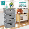 Fabric Chest of Drawers Cabinet Bedside Table Organiser Storage Unit 3/4 Drawer