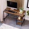 Industrial Computer Desk PC Laptop Table 2 Shelf Home Office Study Workstation