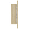Modern LED Illuminated Bathroom Mirror Cabinet Wall Mounted with Sheft Storage