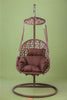 Outdoor Egg Chair Swing SET- Rattan Cocoon Swing Garden Seat COMPLETE