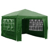 3x4m Sides Gazebo Marquee Tent Garden Party Waterproof Canopy Shelter Windbar