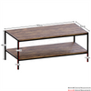 Industrial Coffee Table Wooden Shelf Sofa Side End Display Living Room Furniture
