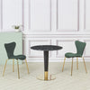 2x Herschel Velvet Dining Chairs Set with Black/Gold/Sliver Legs Stackable Chair