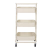 3 Tier Slim Kitchen Storage Trolley Cart Rack Tray Shelf Rolling Wheel W/ Handle