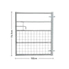 Galvanised Metal Field Farm Equestrian Entrance Security Gate Fence Cross Bar