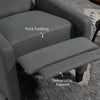 Button Tufted Recliner Chair, Microfibre Cloth Reclining Armchair