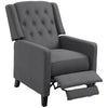 Button Tufted Recliner Chair, Microfibre Cloth Reclining Armchair