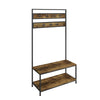 Industrial Coat Rack With Storage Shoe Rack Hallway