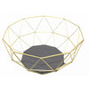 Gold Effect Geometric Metal Wire Kitchen Display Fruit Bowl Storage Basket