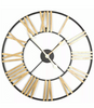 60Cm Black Gold Roman Numeral Skeleton Clock