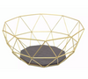 Gold Effect Geometric Metal Wire Kitchen Display Fruit Bowl Storage Basket