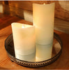 Silver Effect Mirror Tealight Candle Plate Tray 20Cm