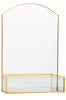 Gold Effect Metal Dressing Table Vanity Mirror ~ Modern Display Make-Up Storage