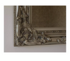 Silver Ornate Mirror Shabby Chic Framed Wall Hanging Decorative Baroque Art 53cm